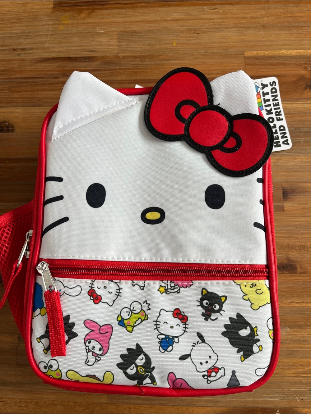 Hello Kitty White and Red Insulated Lunch Box NWT